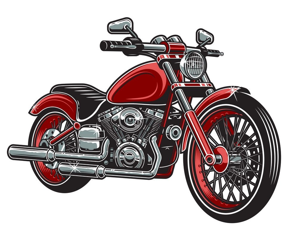 Мотоцикл печать на сахарной бумаге