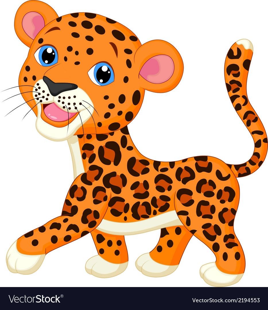 Леопард мультяшный