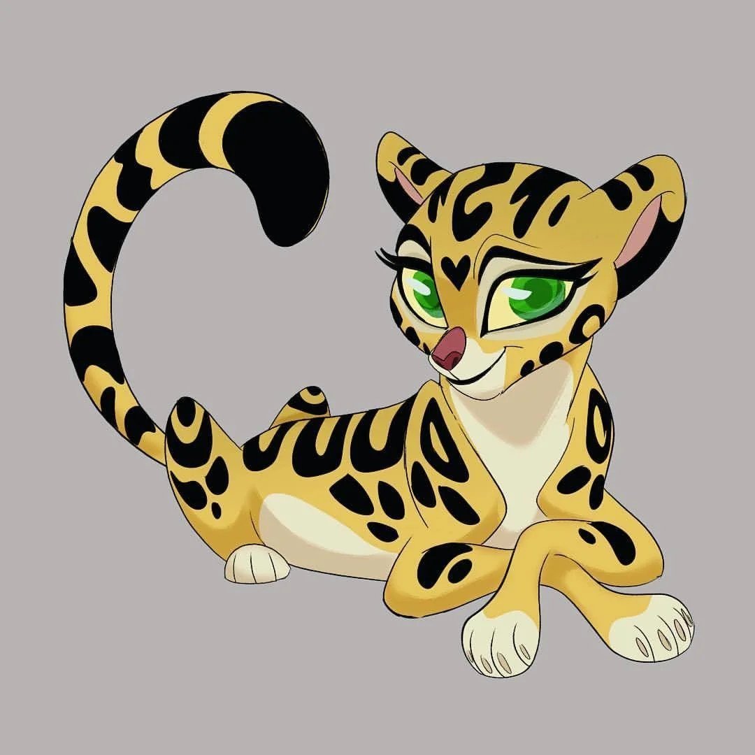 Ягуар мультяшный