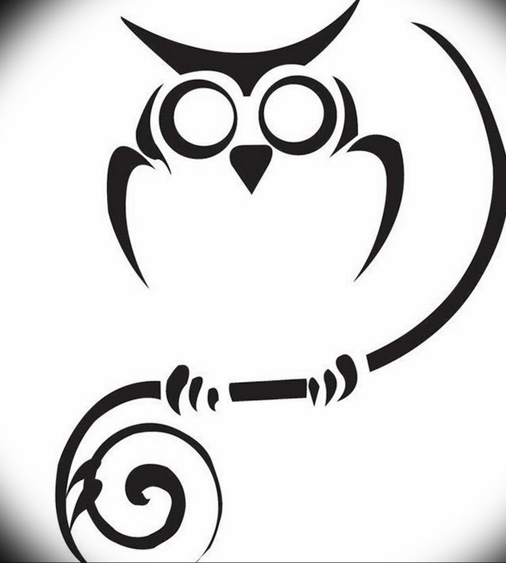 Сова трафарет