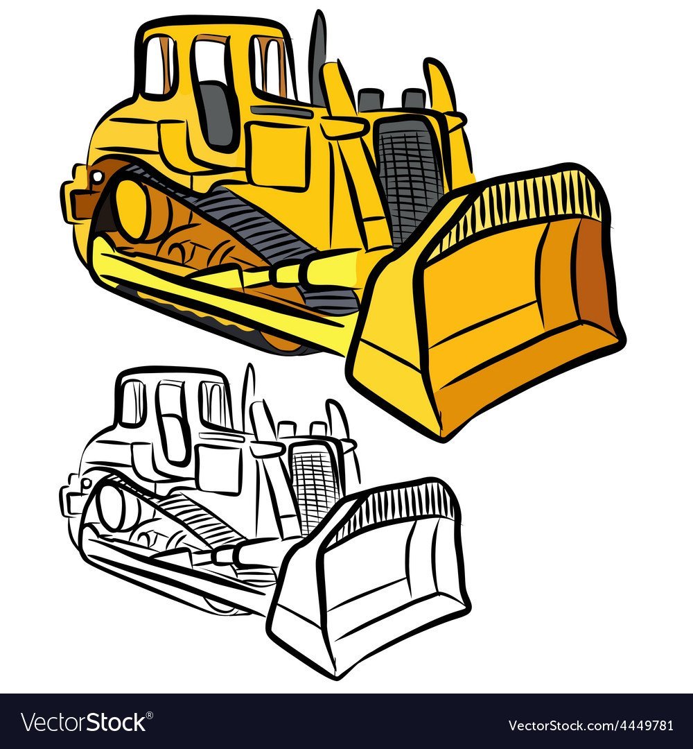 Бульдозер для детского сада