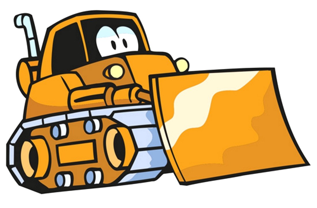 Бульдозер сбоку Абрис