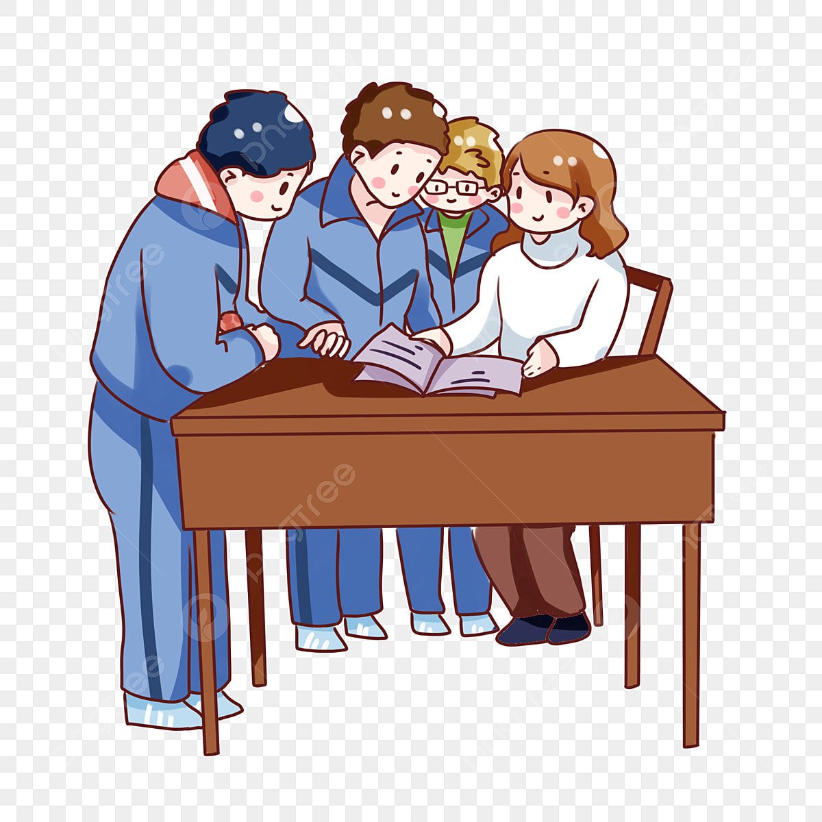 Учитель и ученик стикер