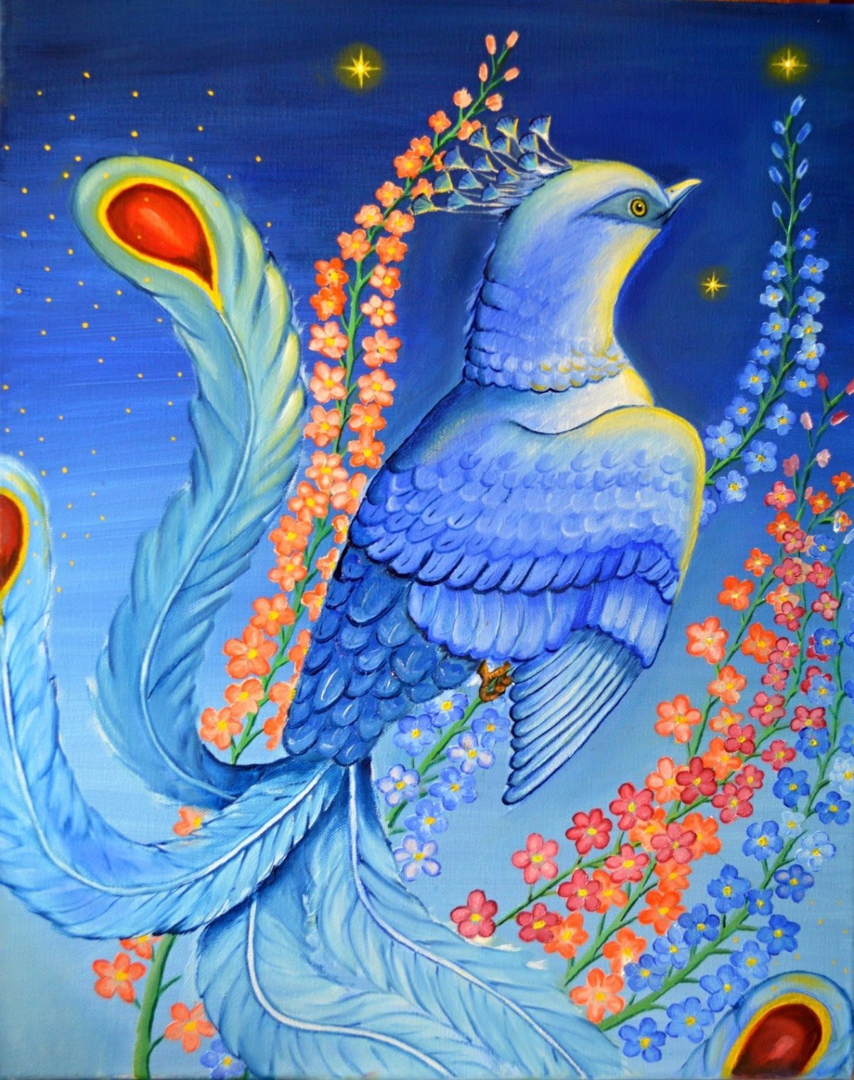 Жар птица Павлин Феникс