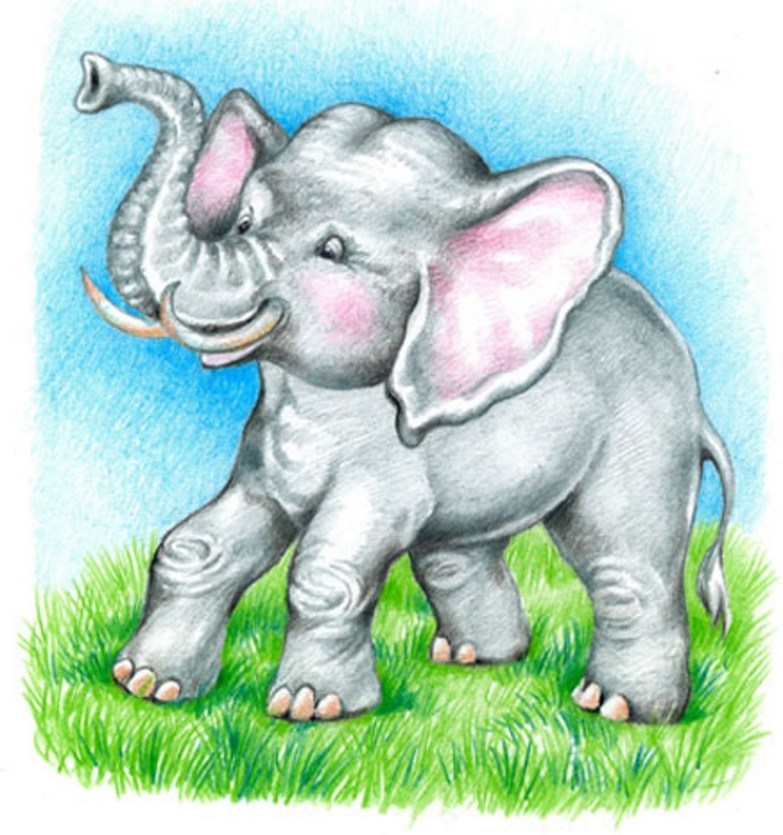 Слон картинка для детей