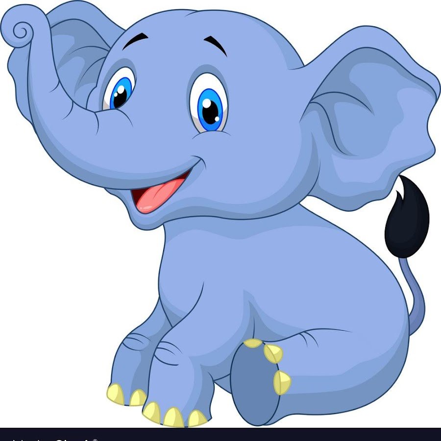 Слоник на прозрачном фоне