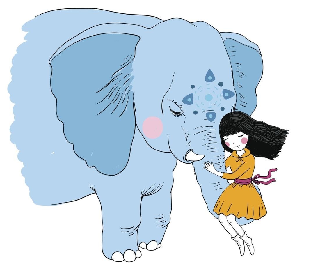 Слониха и Слоненок для детей