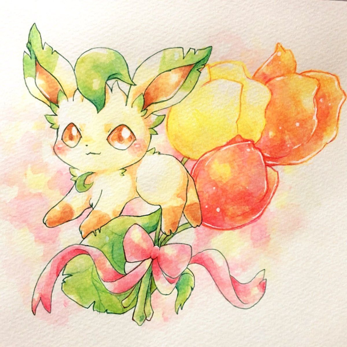 Лифеон покемон Каваи