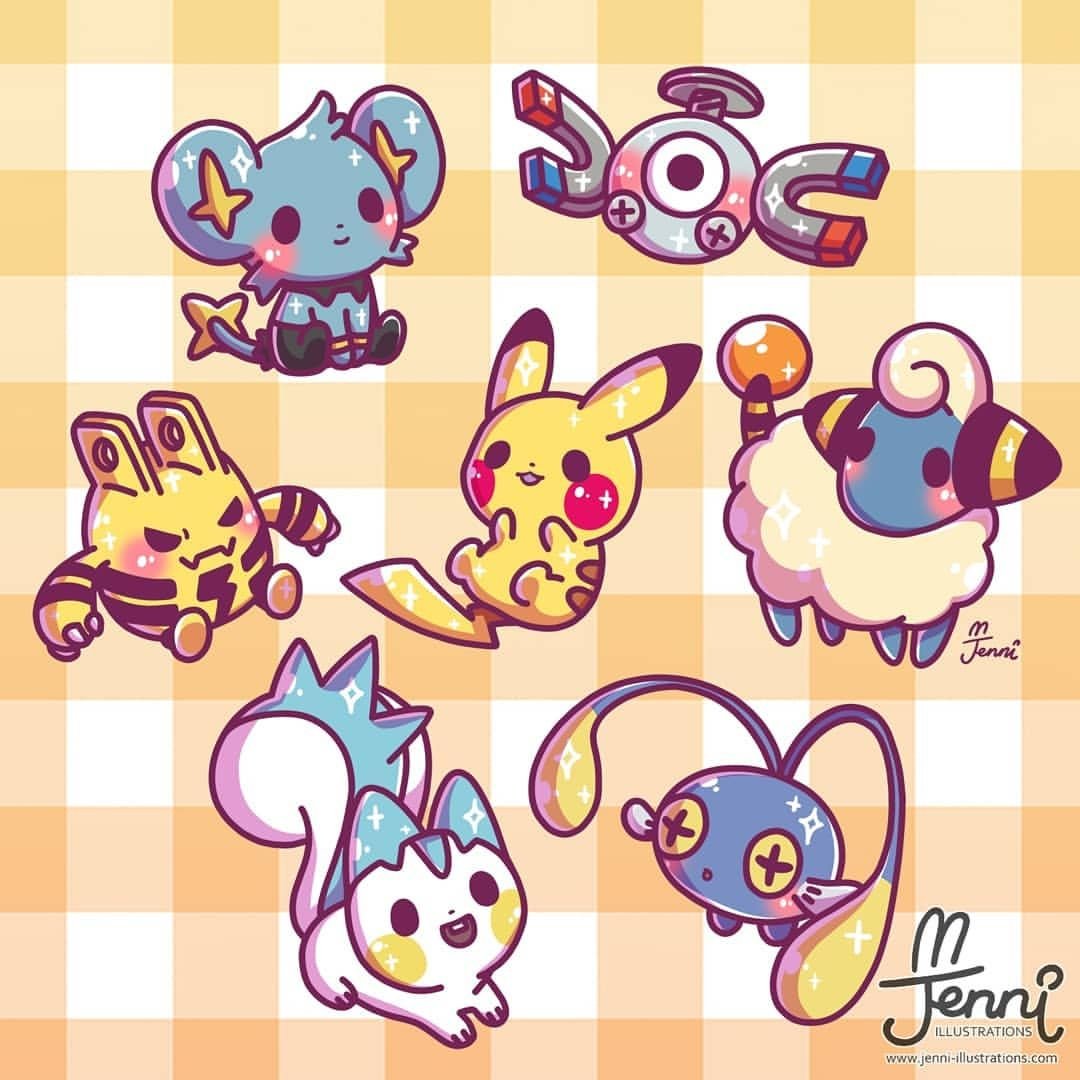 Кавай Чиби покемоны