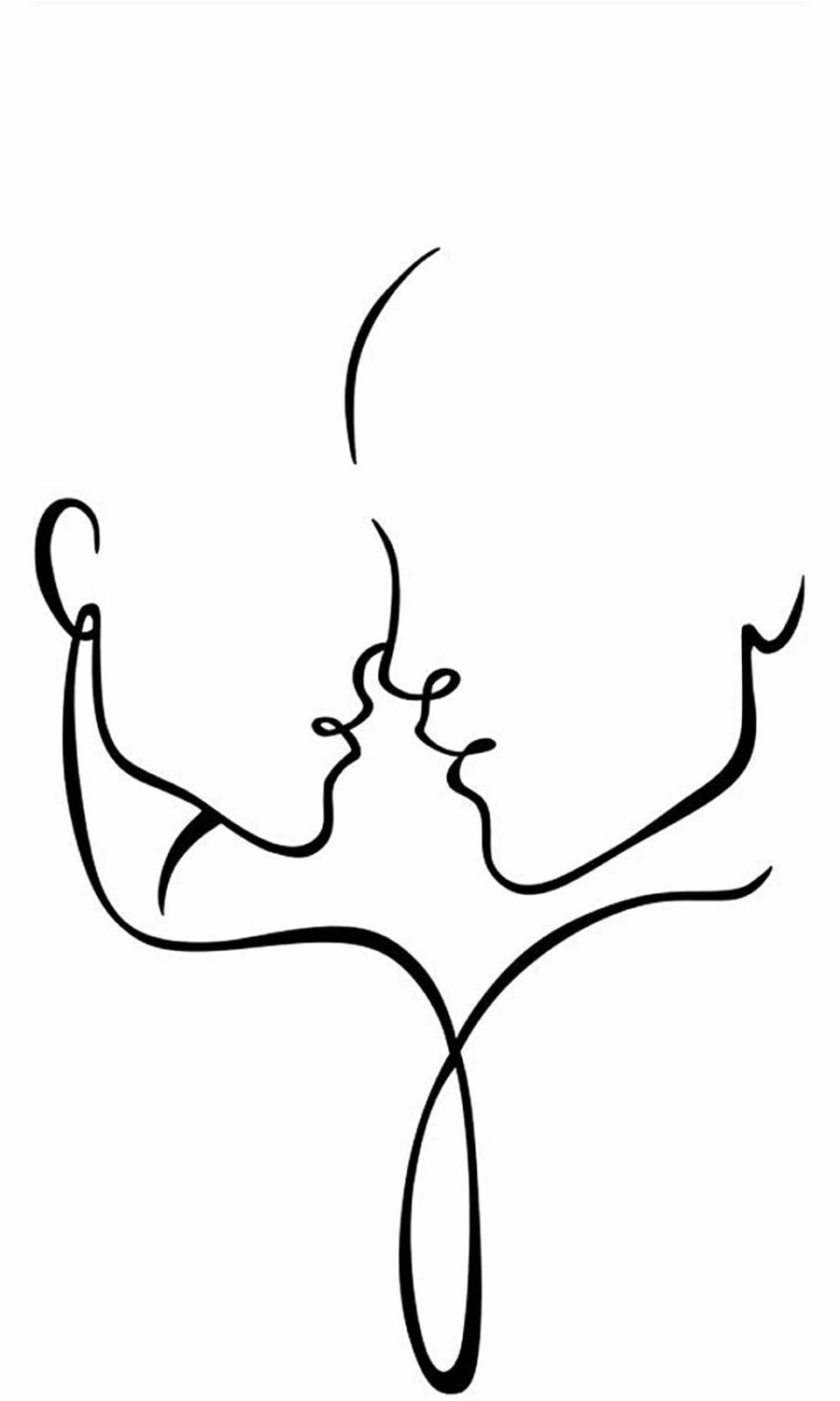 Влюбленные одной линией