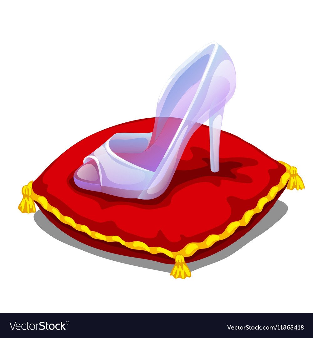 Туфля Золушки на подушке