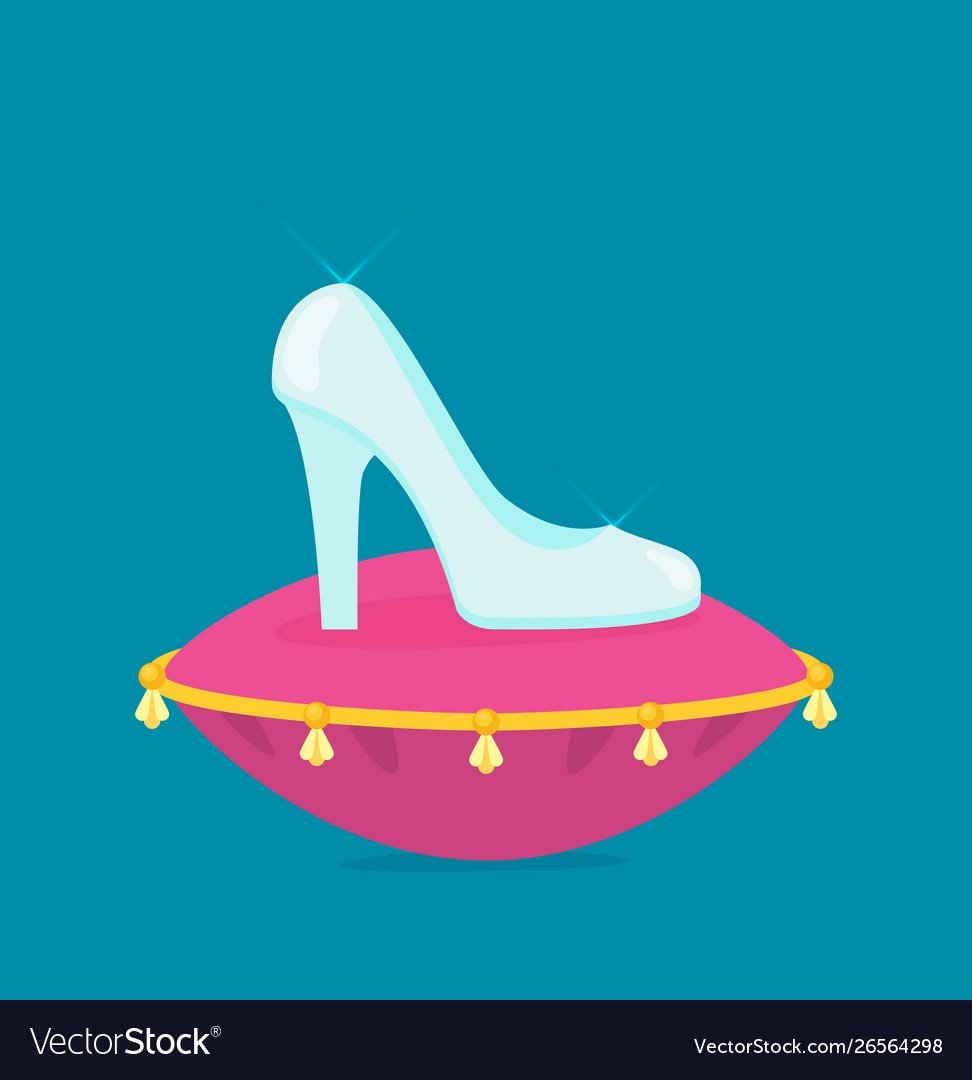 Хрустальная туфелька на подушке