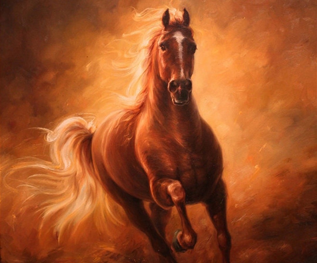 Огнегривый конь Славянский