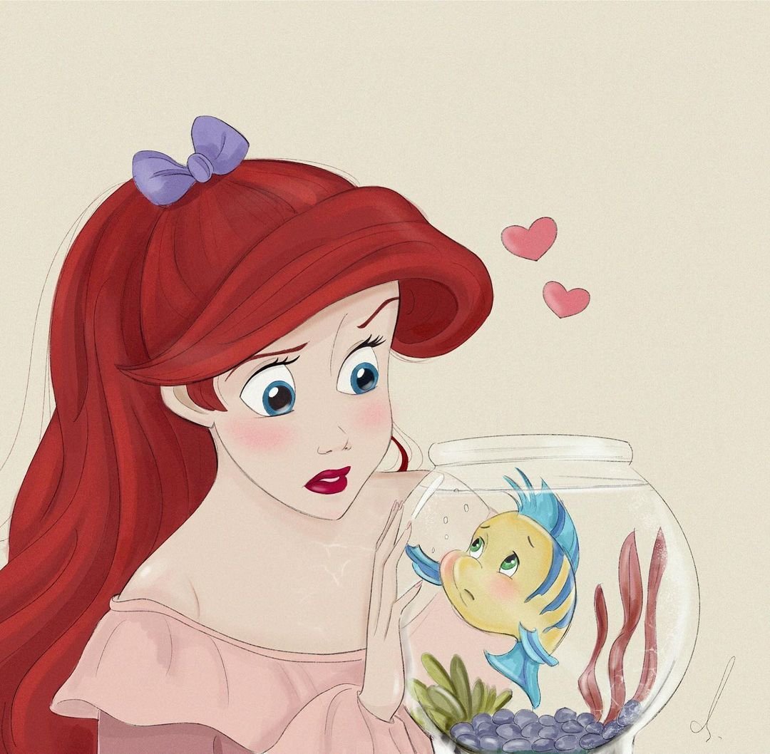 Русалочка Ариэль в детстве