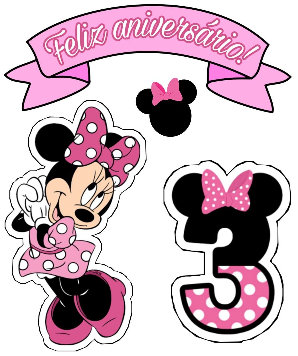 Минни Маус для печати