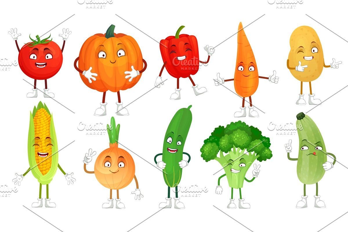 Корпоративный персонаж овощей