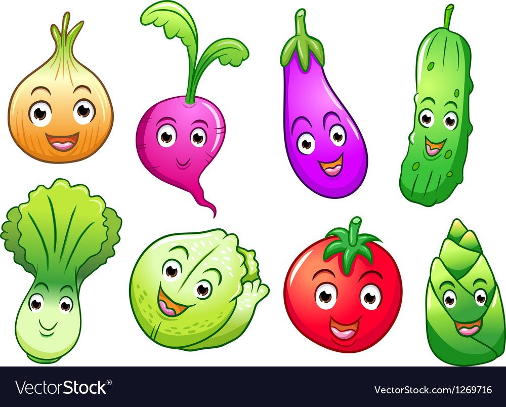 Маски овощей с глазками