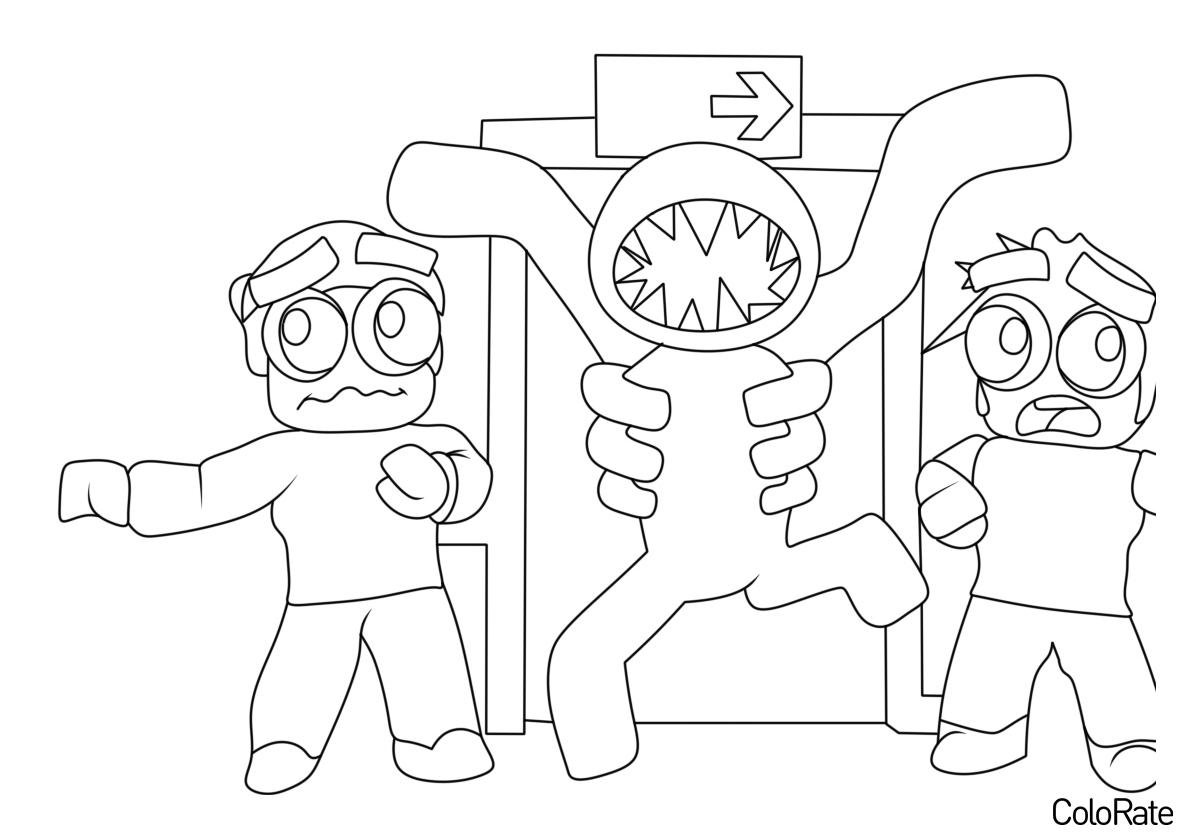 РОБЛОКС Дорс монстр глаза