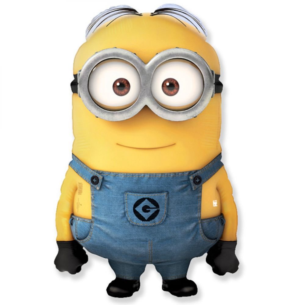 Миньоны на белом фоне