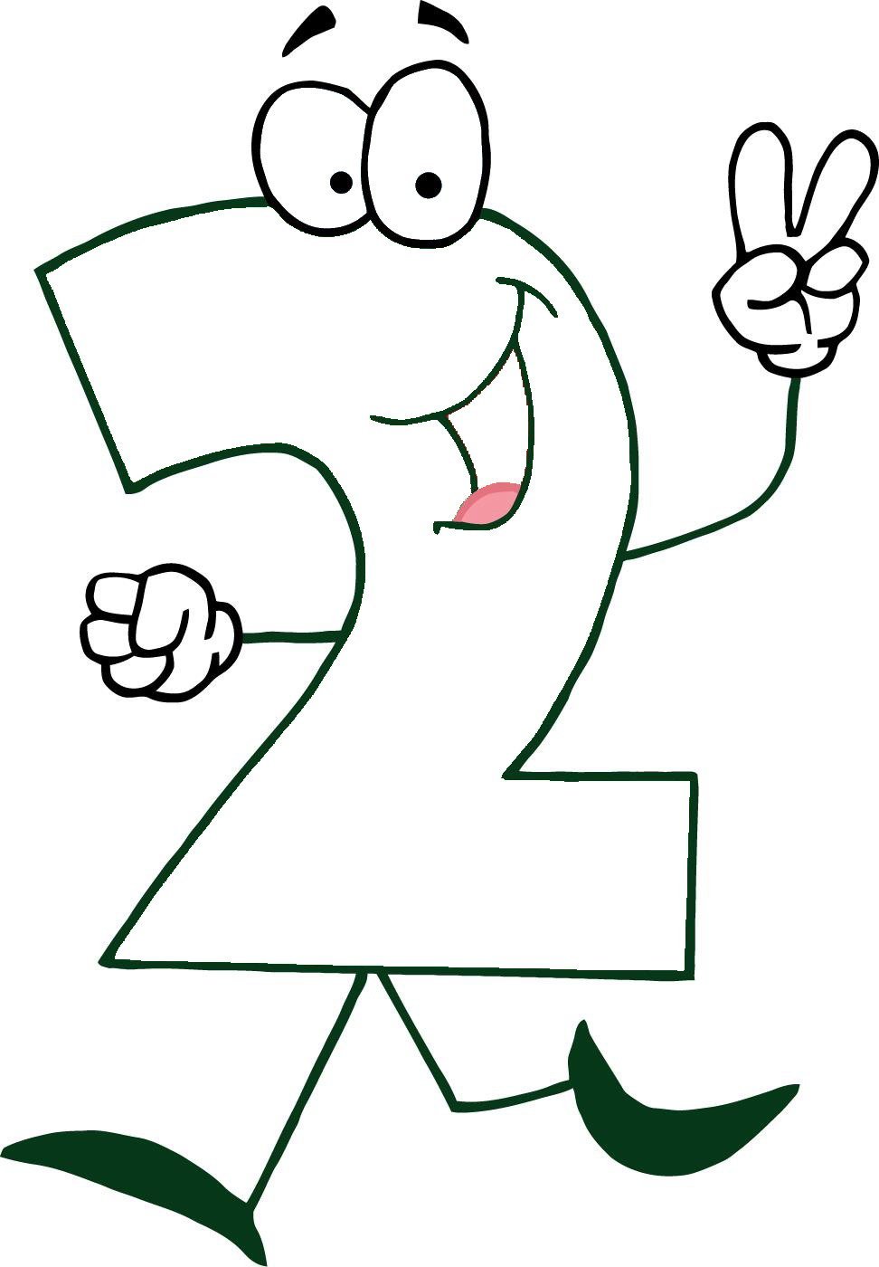 Раскраски весёлые цыфры