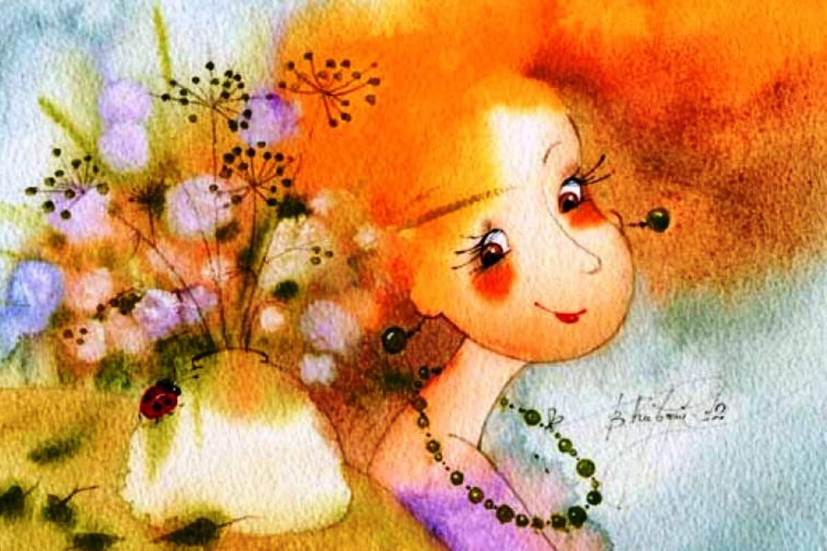 Виктория Кирдий иллюстрации акварель