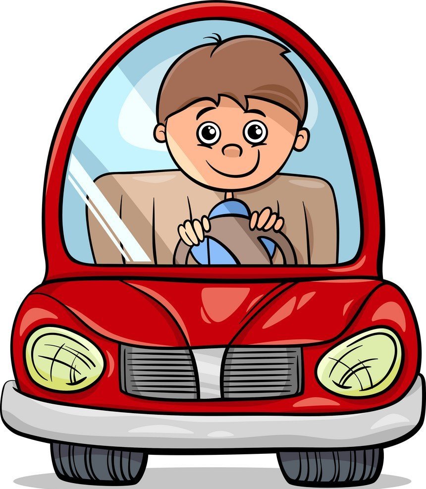 Таксист мультяшный