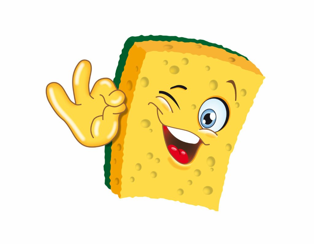 Мочалка мультяшная