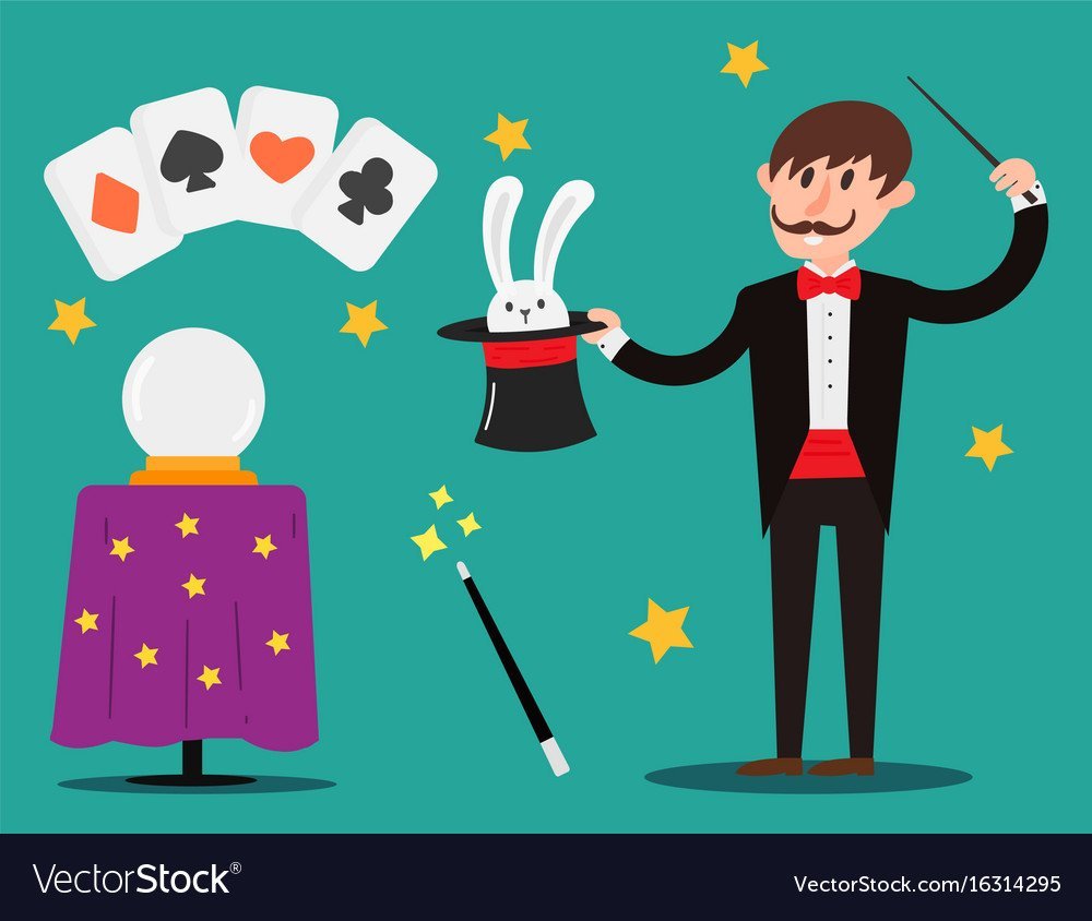 Фокусник вектор