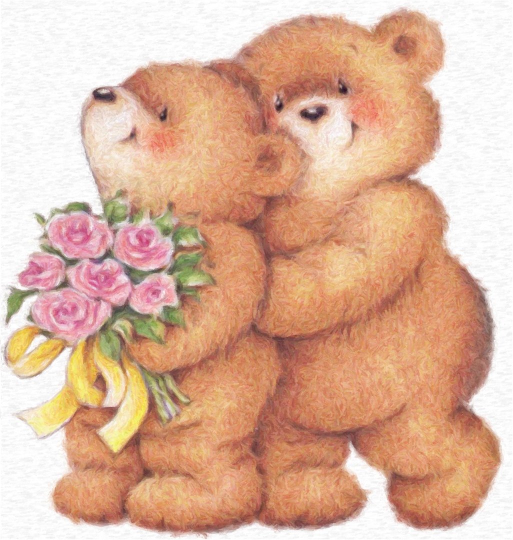 Влюбленные мишки
