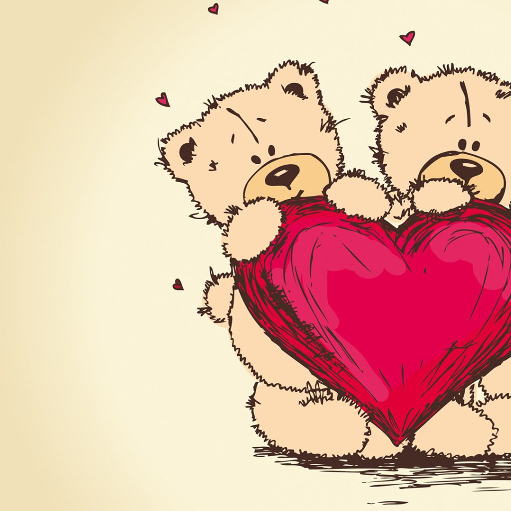 Влюбленные мишки