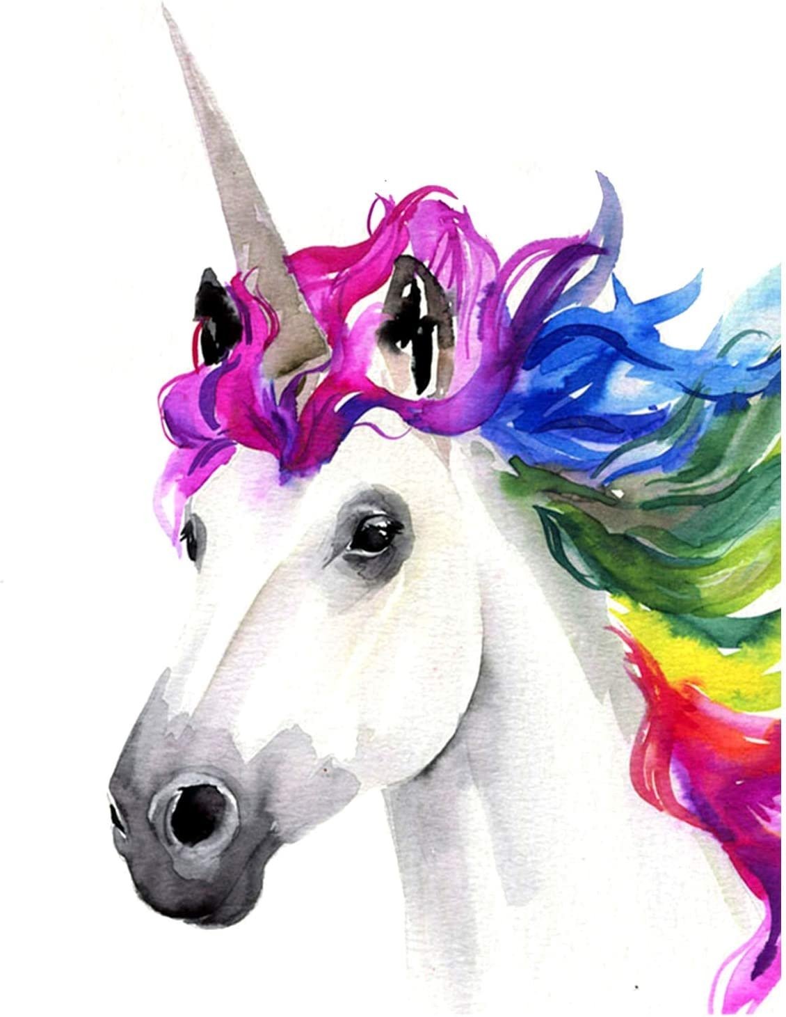 Нарисовать мордочку единорога