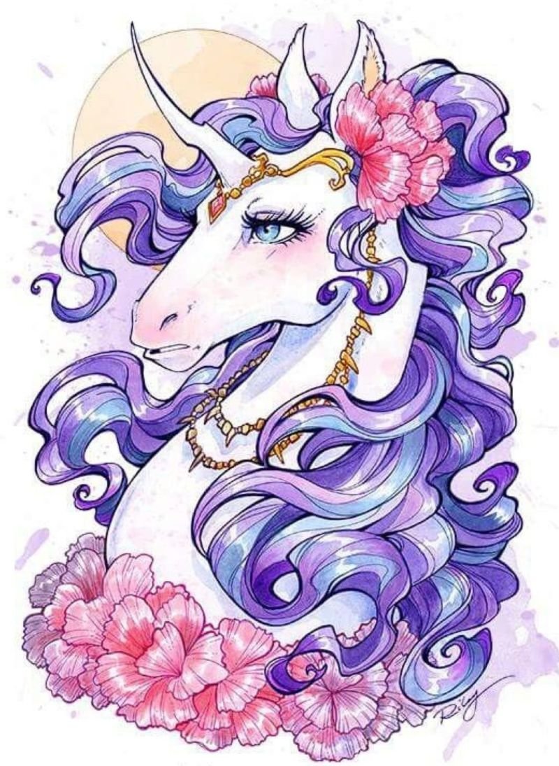 Единорог векторное изображение