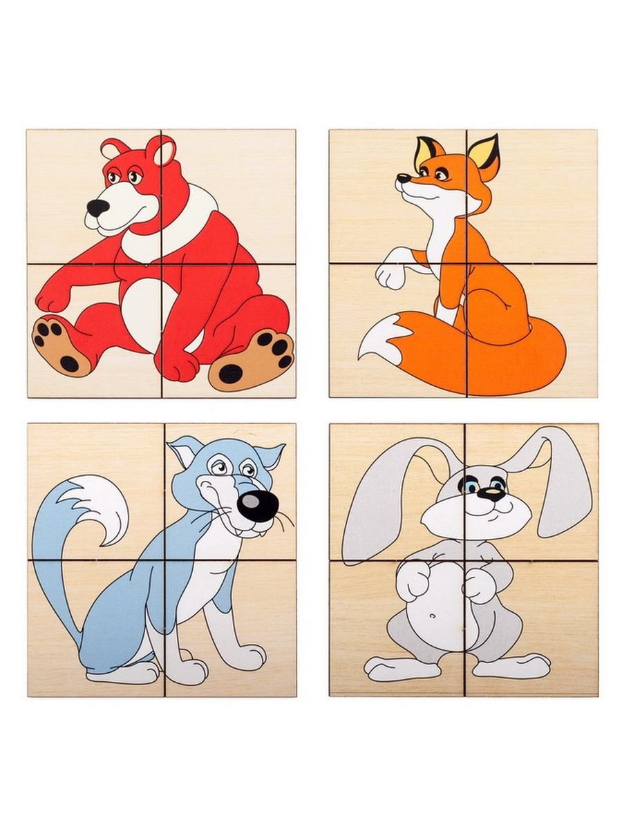 Пазлы животные для детей