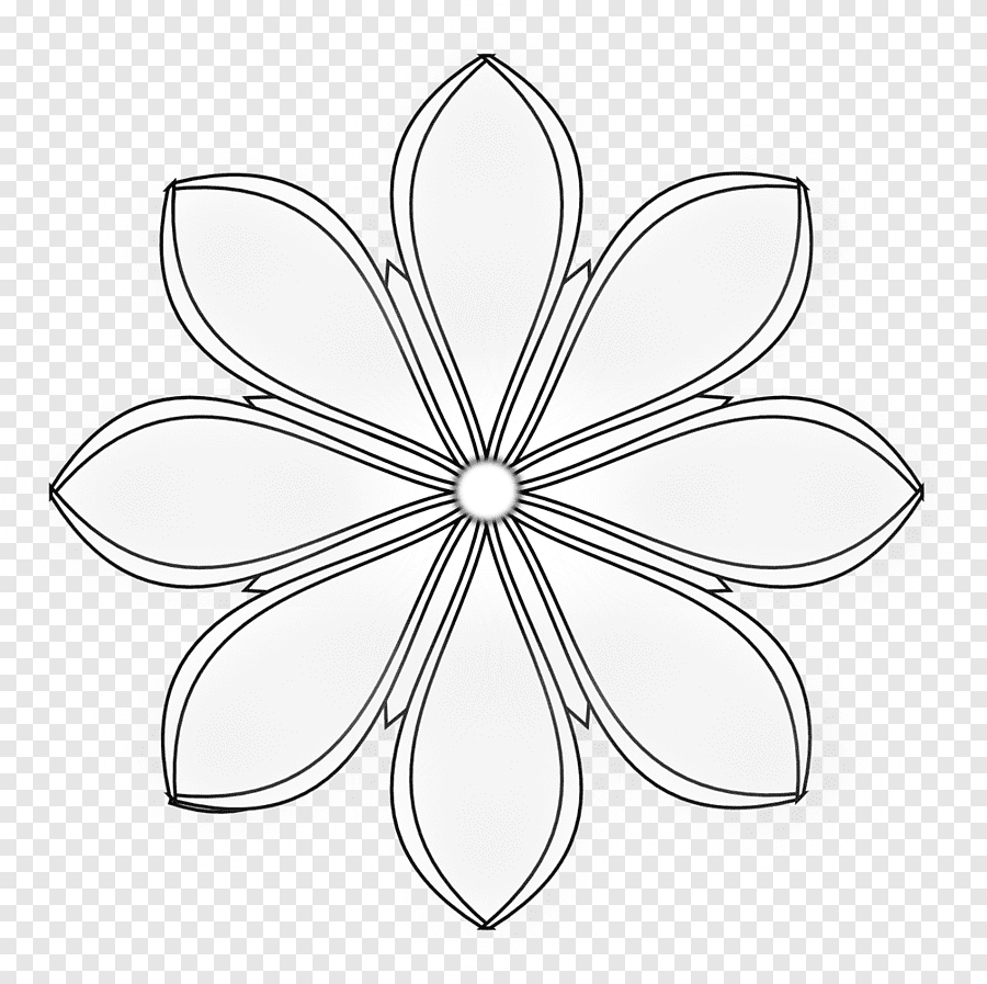 Ромашка трафарет для вырезания