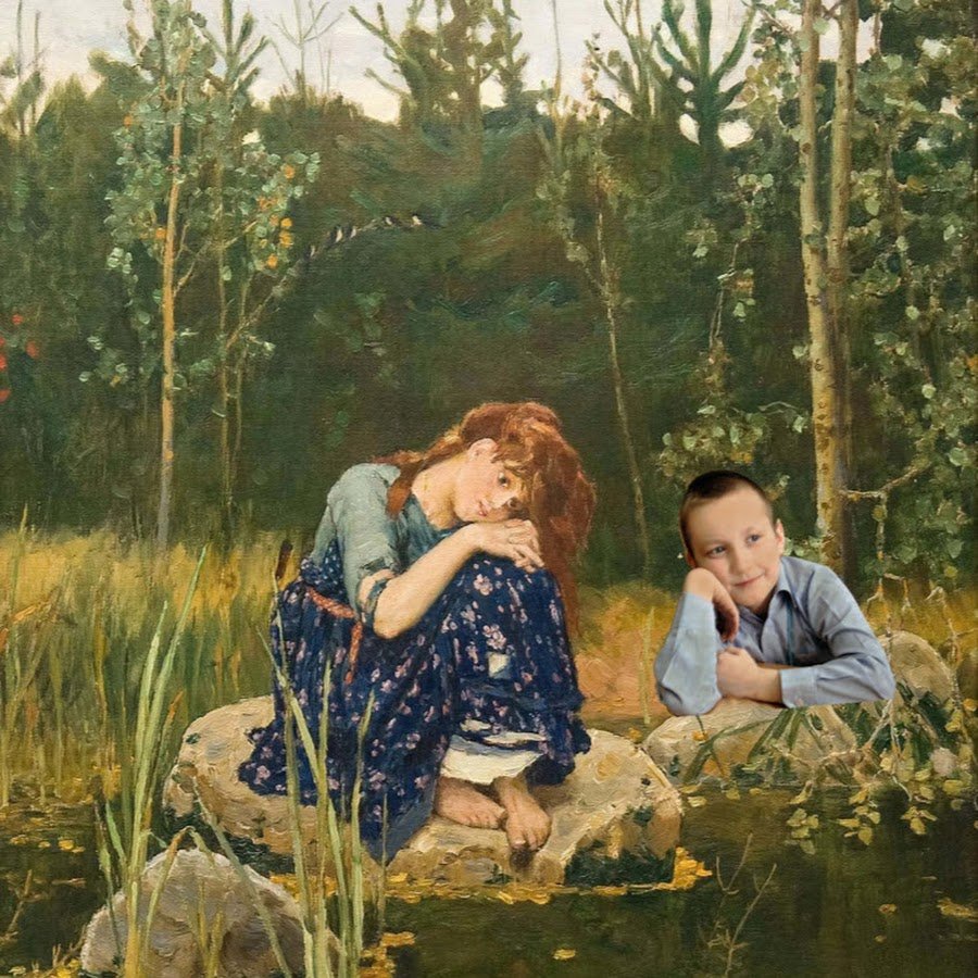 Фотосессия в стиле Аленушка на озере