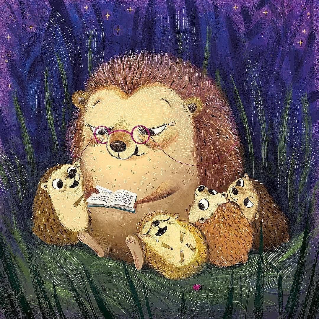 Чудесные иллюстрации Ежик