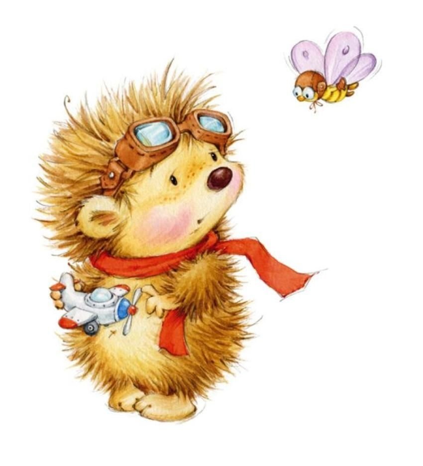 Милые Ёжики художник Марина Федотова