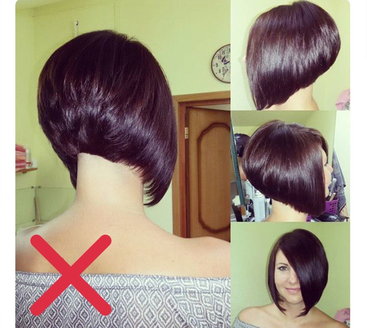 Градуированное Боб каре каштан