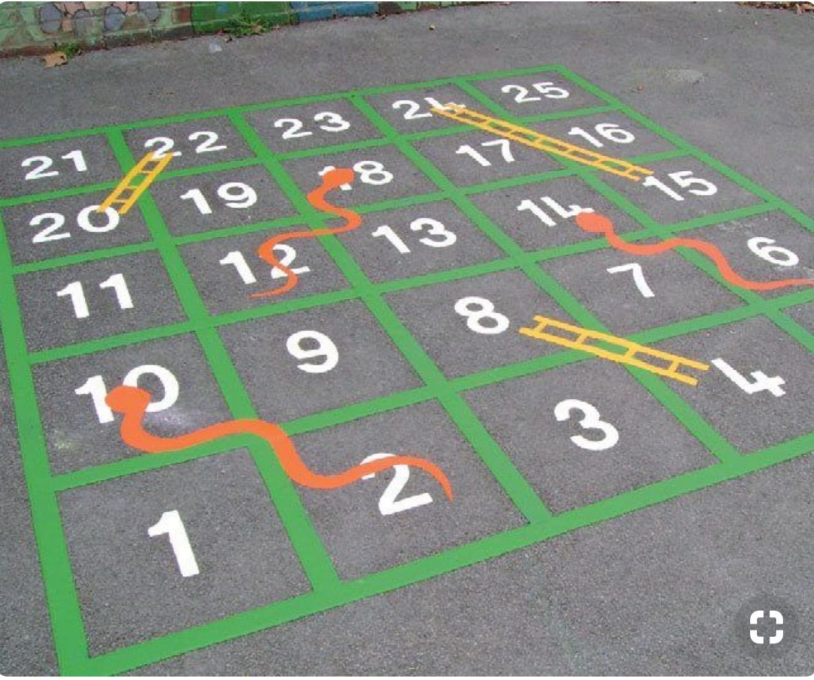 Игра на асфальте Лабиринт