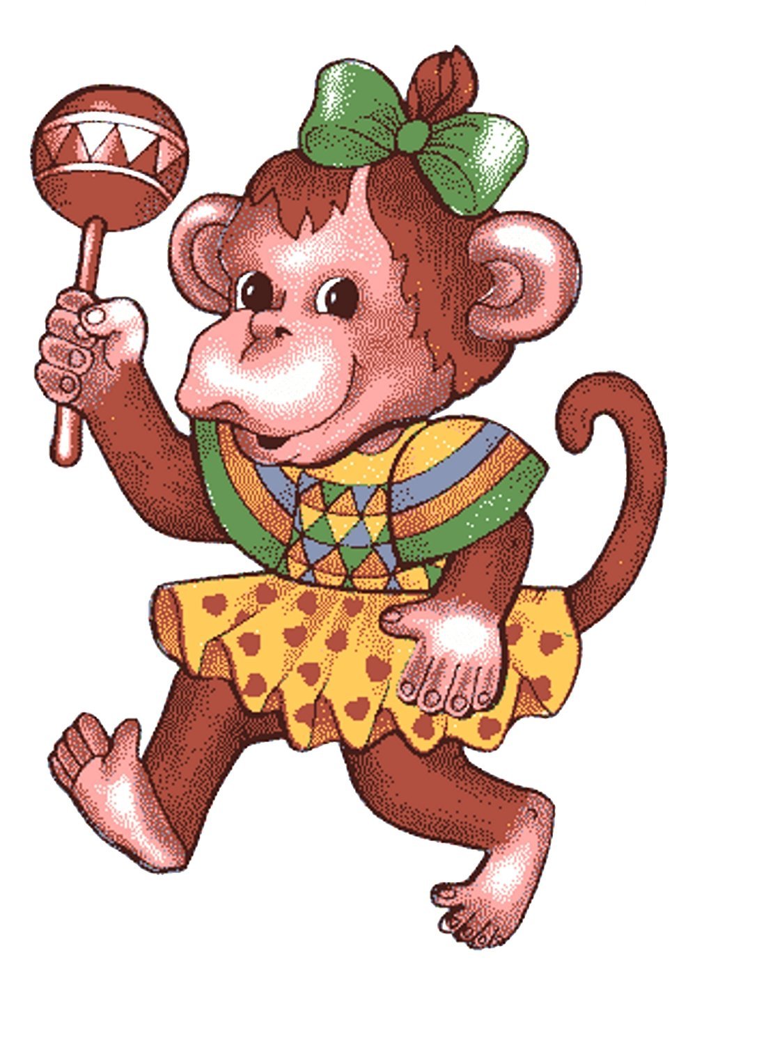 Обезьянка с детьми