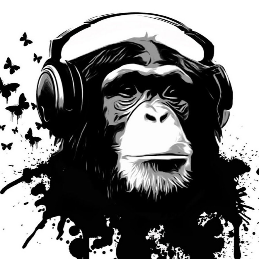 Обезьянка с языком