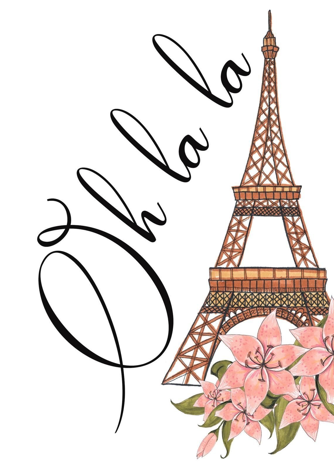 Надпись Париж на французском