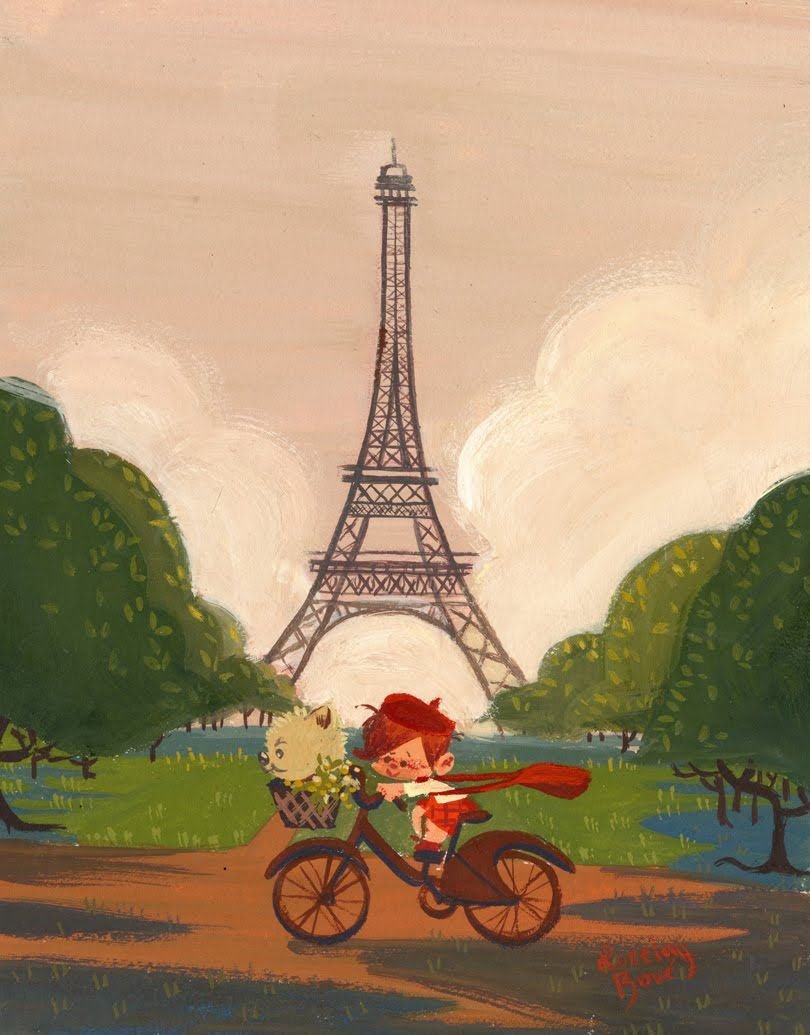 Париж мультяшный