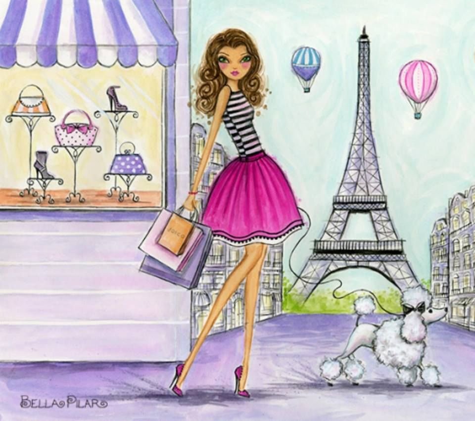 Иллюстрации во французском стиле