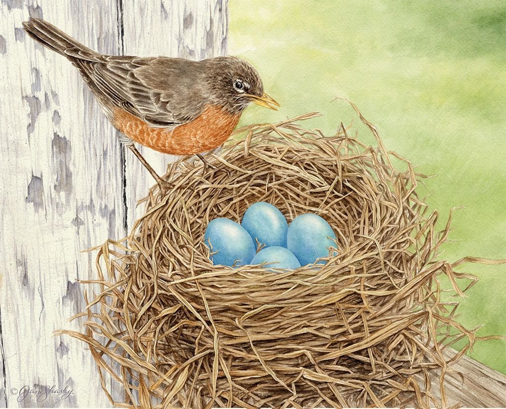 Птички в гнезде