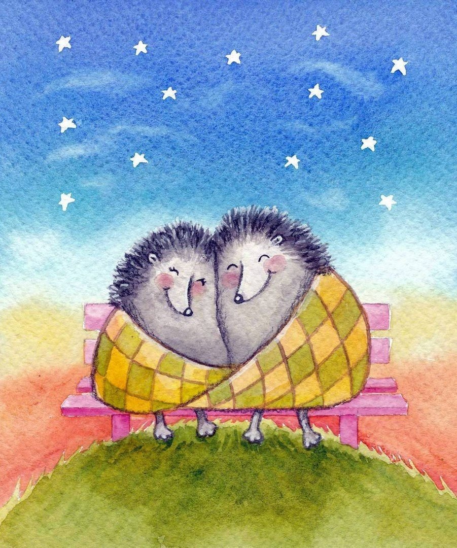 Влюбленные ежики