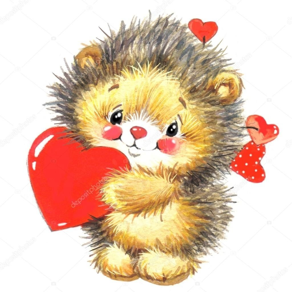 Ежик и зайчик картинки