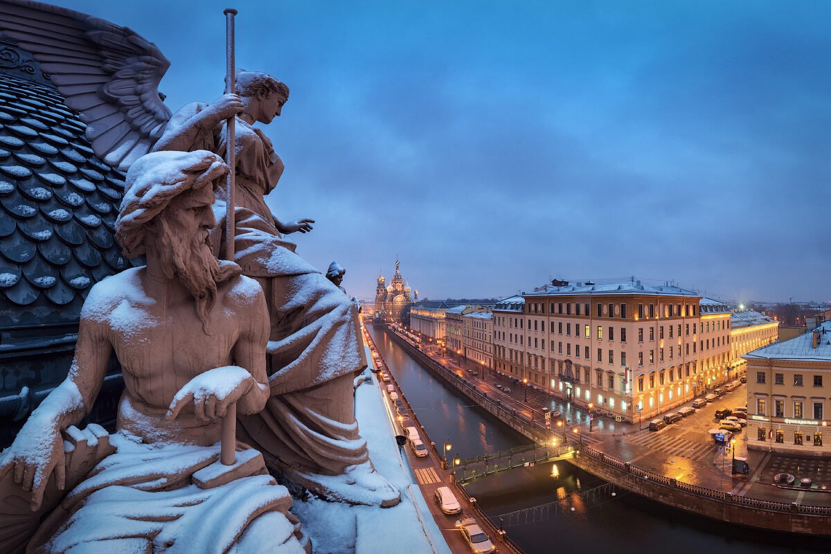 Скульптура ангела Санкт-Петербург канал Грибоедова