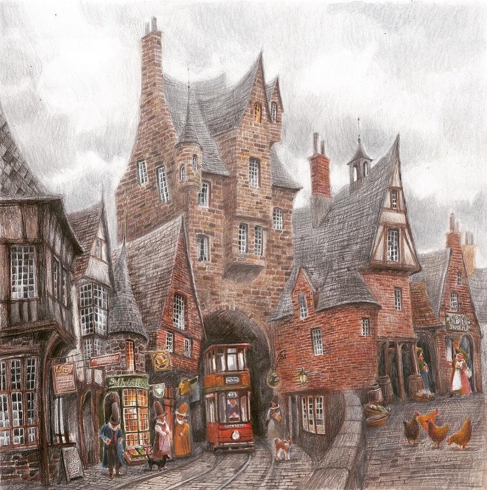 Мультяшный город