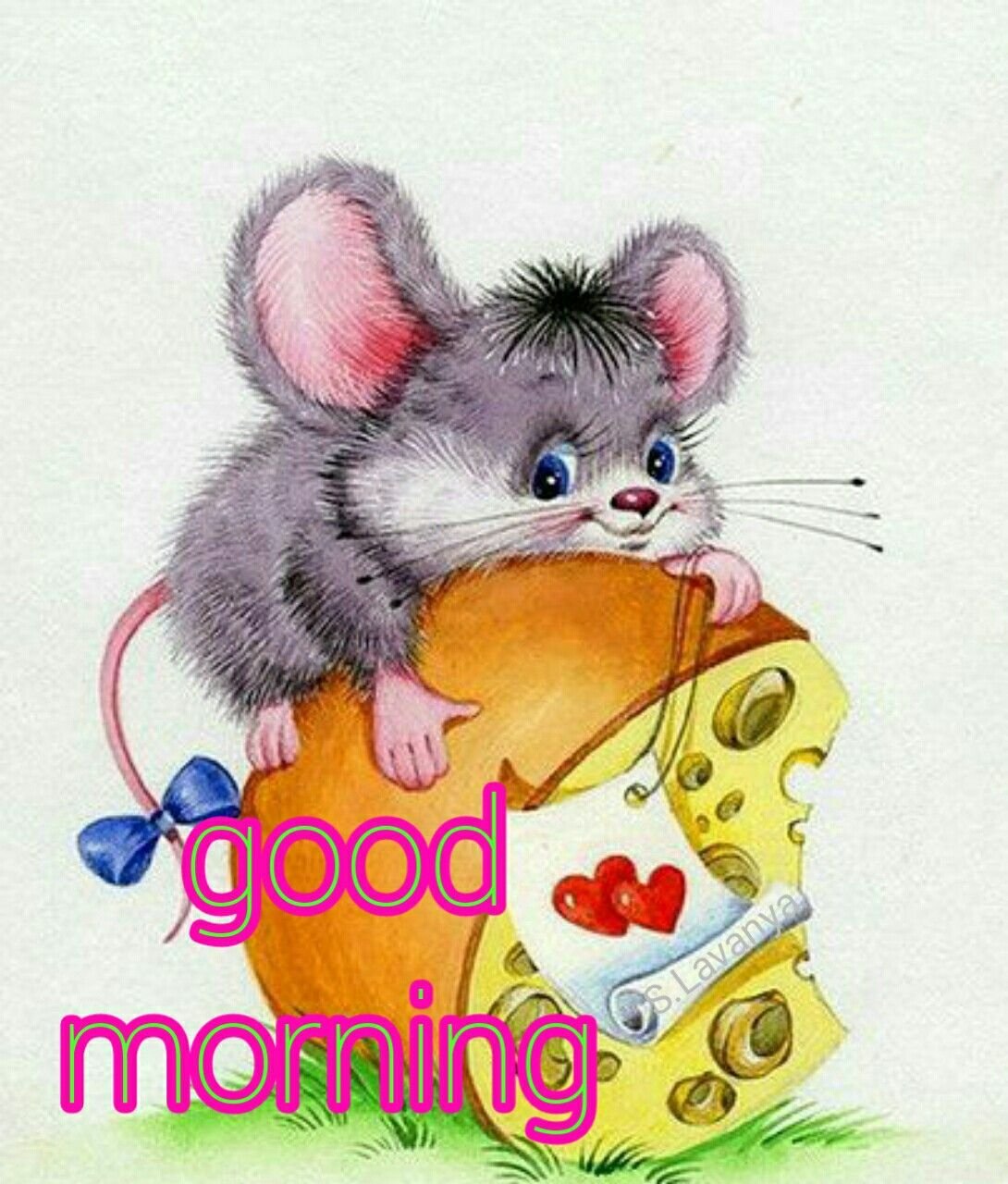 Открытки с добрым утром с мышками
